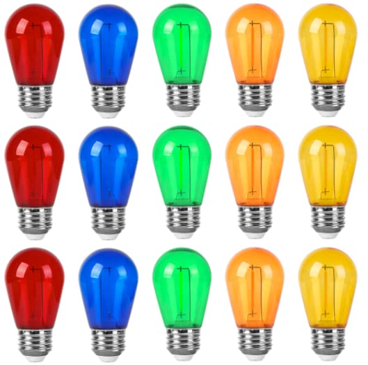 Multi Color S14 Light Bulbs for Christmas Outdoor String